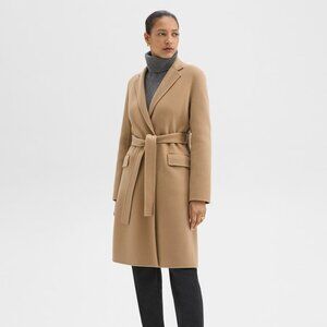 Theory Wrap Coat in Double-Face Wool-Cashmere